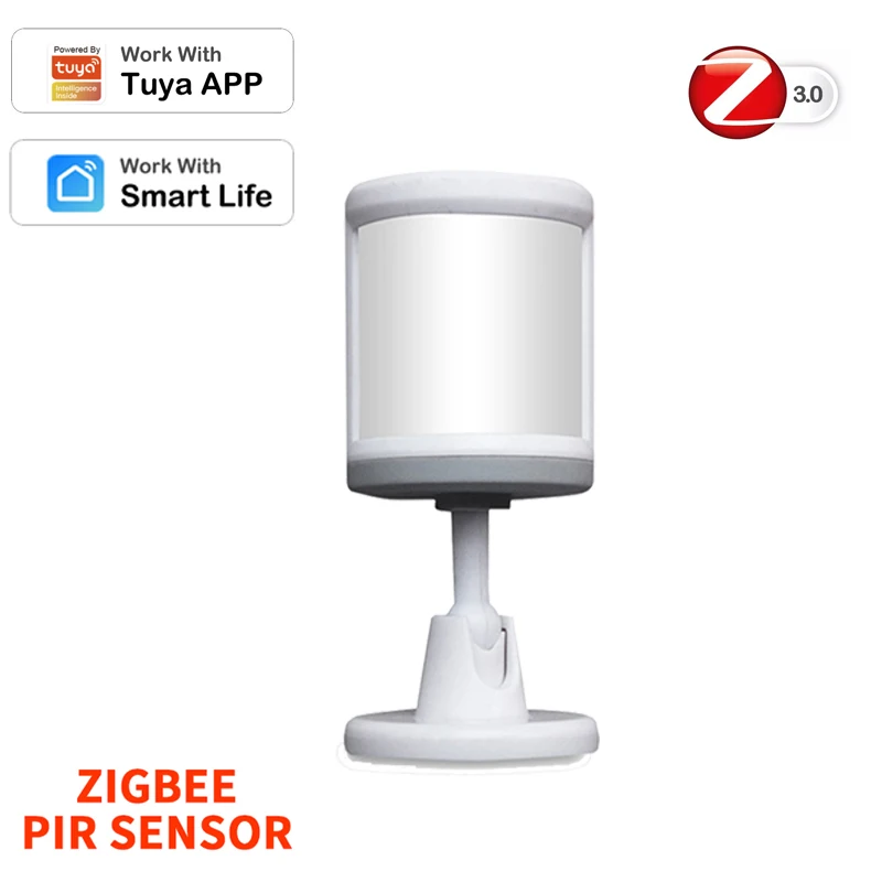 

Tuya Smart Infrared Human Sensor Home Zigbee3.0 Smart Wireless Human Sensor With Tripod Motion Detection Smart Home