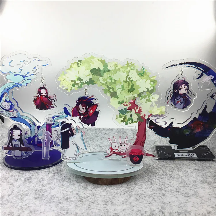 Anime Mo Dao Zu Shi Big Head Stand Acrylic Figure Action Wei Ying Model Toys Two-sided Doll Kawaii Boys Girls Gifts |