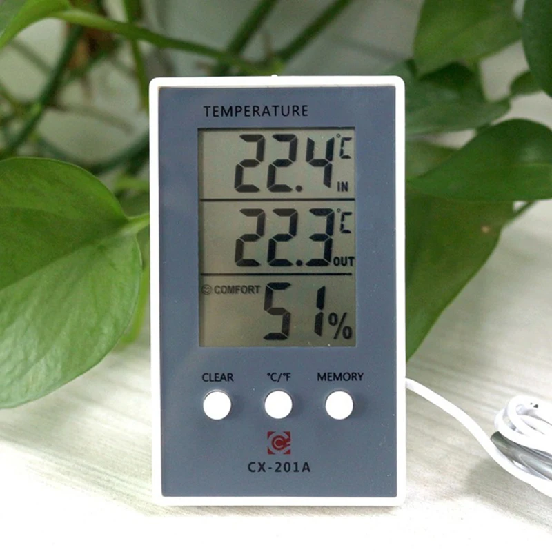 Digital Thermometer Hygrometer Indoor Outdoor Temperature Humidity Meter Display Weather Station Monitor Gauge Hot | Инструменты