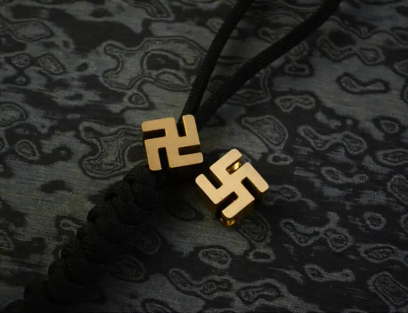 Брелок из чистой меди в стиле ретро буддистский фэншуй с бусинами подвеска под