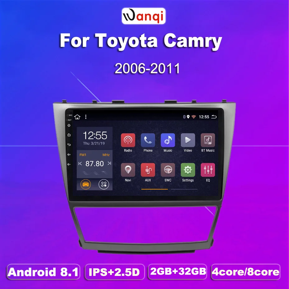 2G ram 32G rom 10 1 дюймов Android 8 Автомобильный gps навигатор для Toyota camry 2006 2012 с