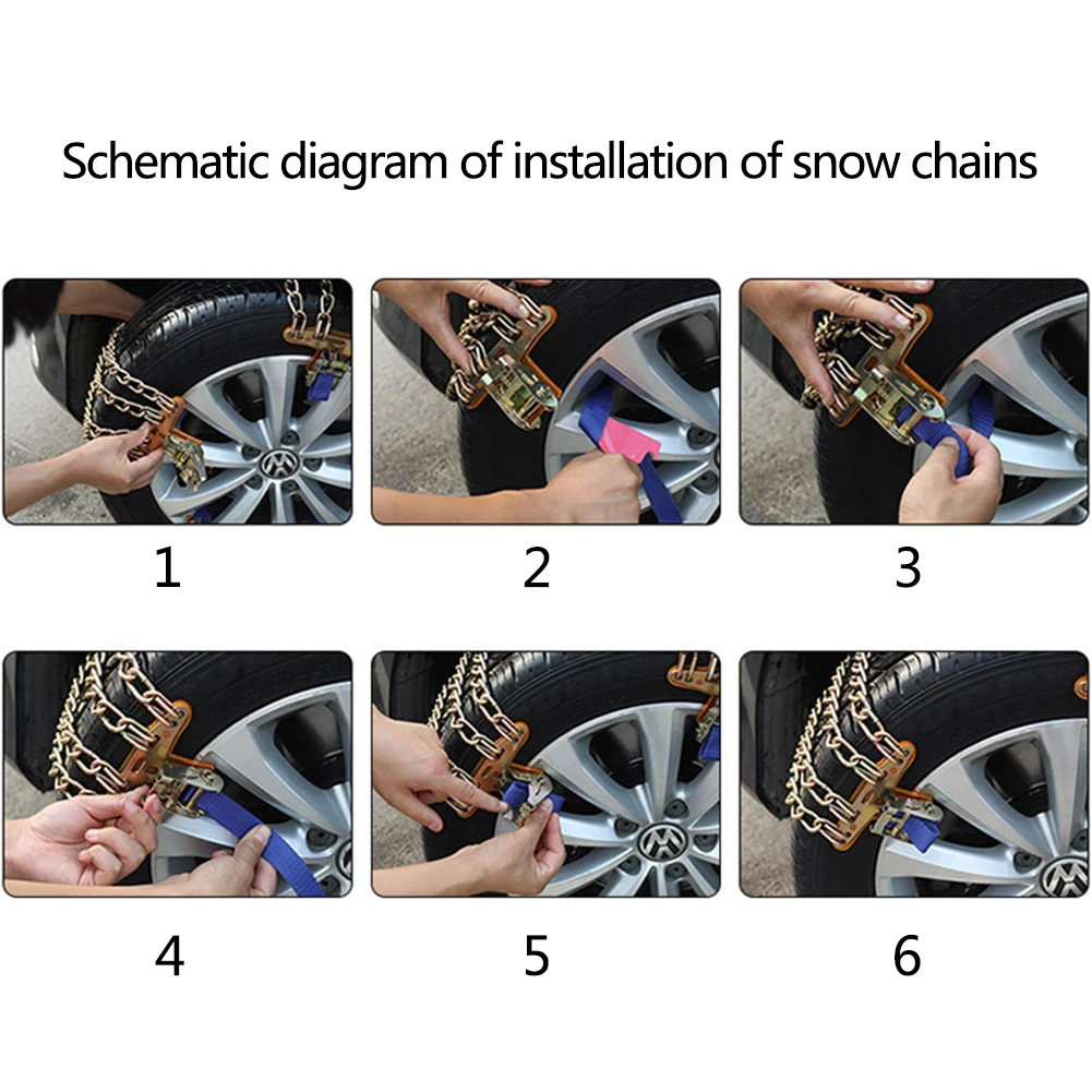 Стальной безопасный ледяной ремень X образная аварийная Снежная цепь