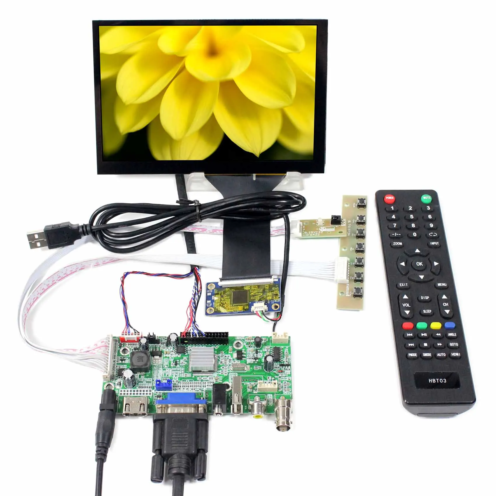 

7inch 1280X800 N070ICG Capacitive Touch Sensor H DMI VGA AV USB LCD Controller