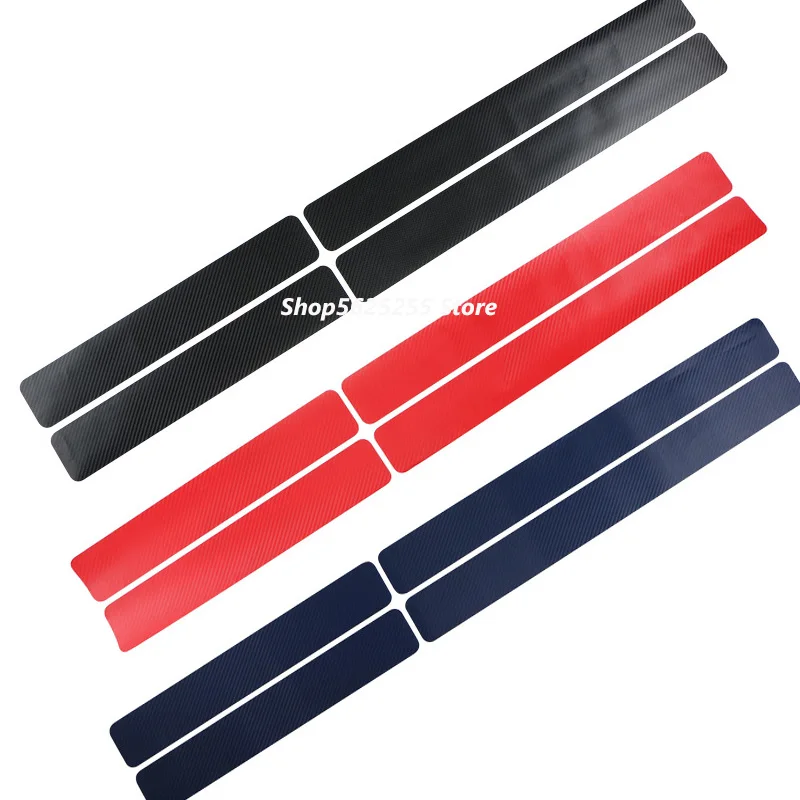 Карбон волокно наклейки на пороги для Jeep Compass 2019 аксессуары 2020 2017 2018 порога