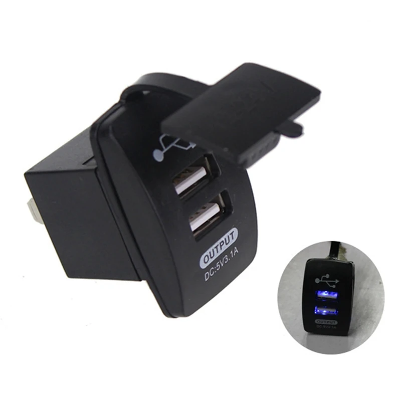 Универсальный двойной порт 2 USB 12V в автомобиль Зажигалка на электропитании зарядное устройство адаптер автомобильный интерьер Аксессуары модификация автомобиля