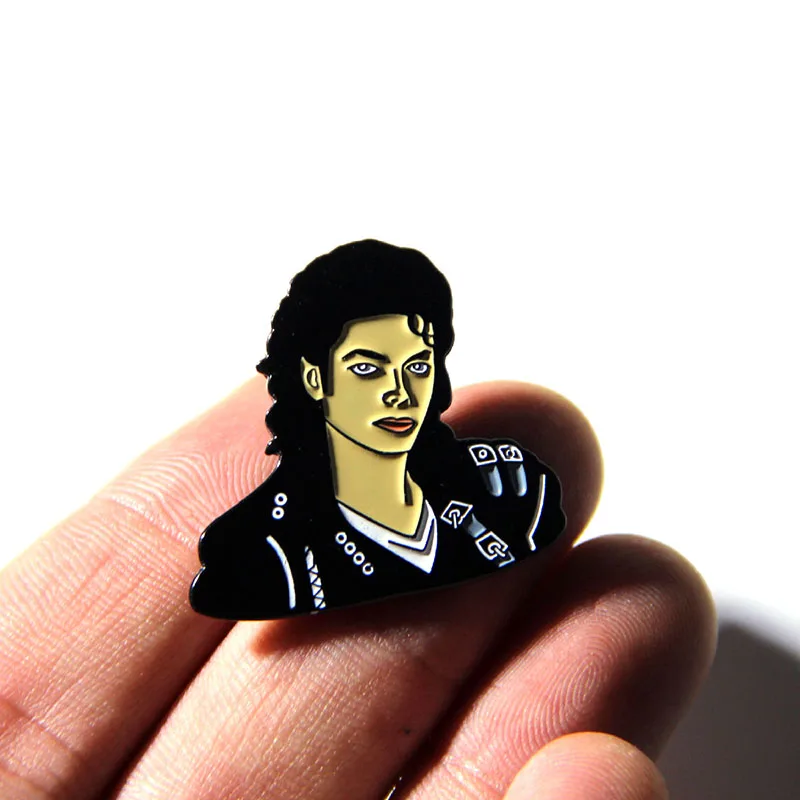 Брошь Майкла Джексона и эмалированная булавка для женщин мужчин на лацкан