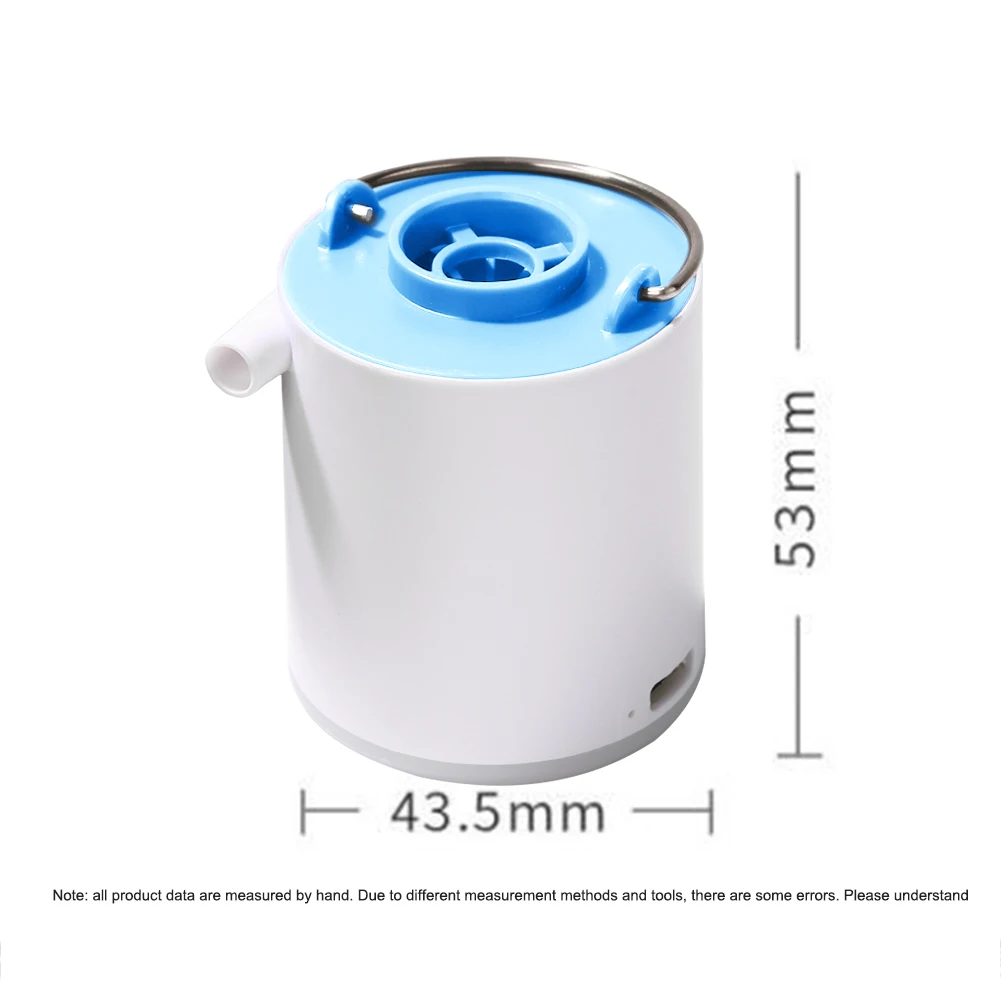 

Mini Inflatable Pump Ultralight USB Charging Outdoor Air Pump with 3 Modes Camp Light Waterproof Dual Purpose