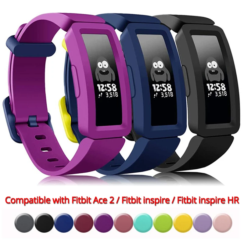

Silicone Strap For Fitbit ace 2 Watch Band Bracelet Correa Sport Wristband Accessories for Fitbit inspire / inspire HR Watchband