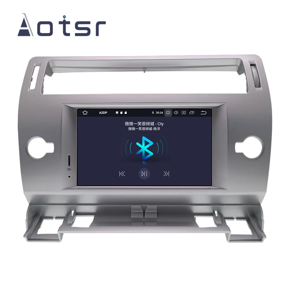 Автомобильный плеер с GPS навигацией Android 9 1 7 &quot 16 ГБ для Citroen C4 Quatre Triump 2004 2012