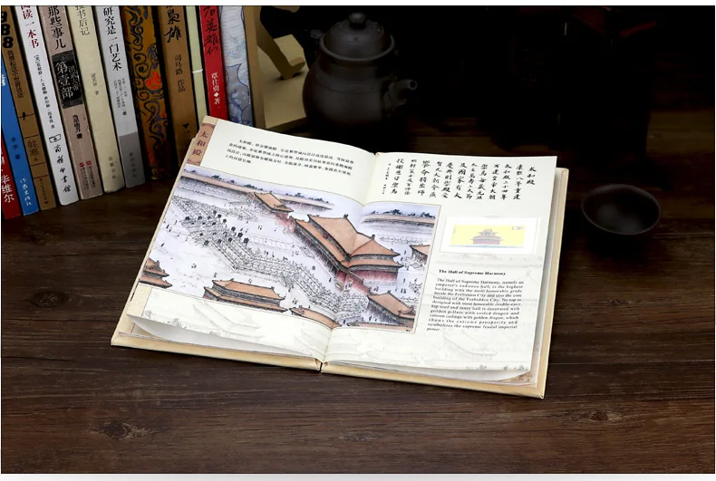 Новинка года, Пекинская книга, книга истории, шелк, милый планировщик мероприятий 365, планировщик, календарь, желтый