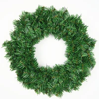30 50cm diy artificial green wreaths 2022 new year xmas thanksgiving garland christmas home decoration tree naked rattan hanging