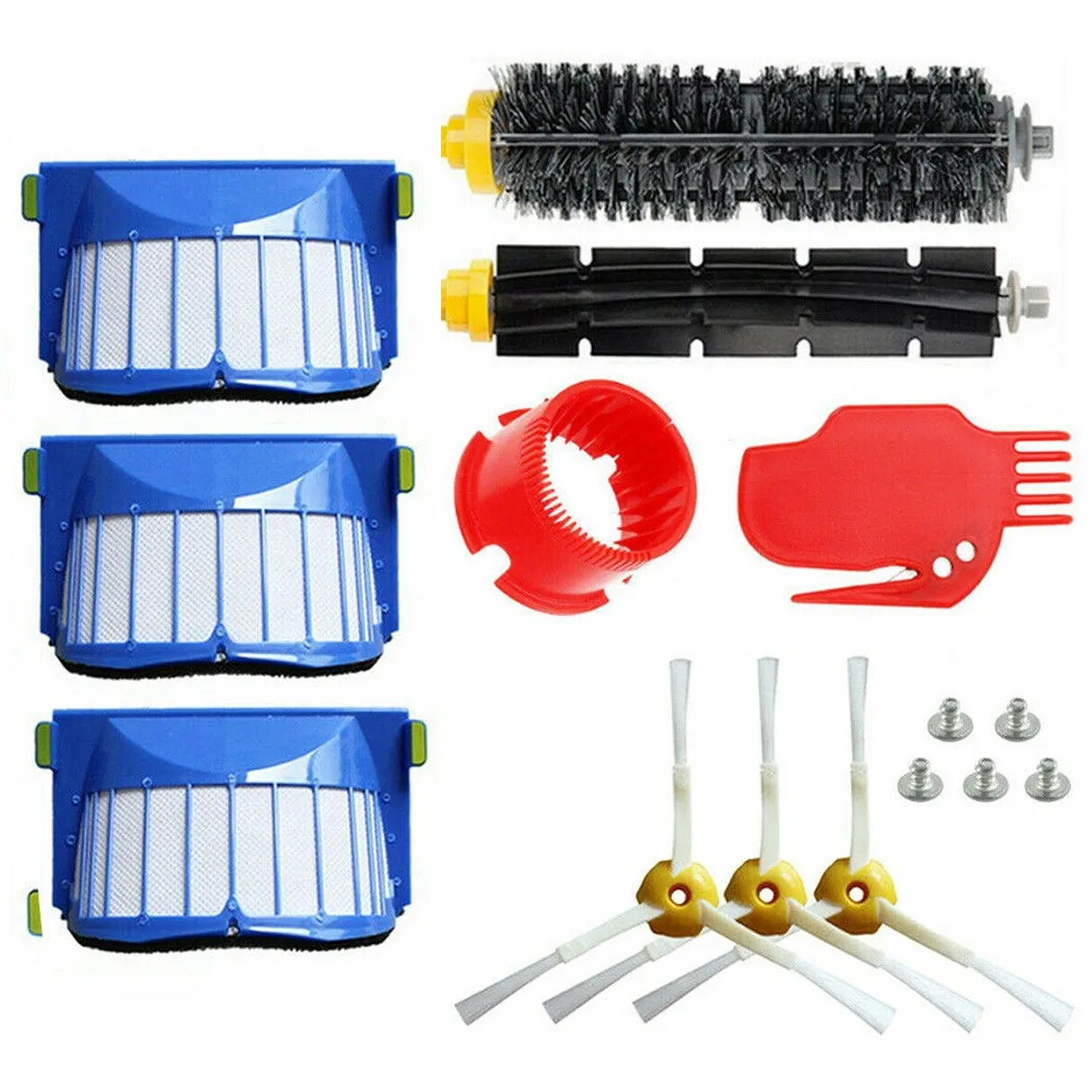 

Bristle Brushes Beater Brush Side Brush Filter For IRobot Roomba 600 500 Series 610 620 625 630 650 660 Robot Vacuum Cleaner