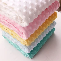 50x160cm super soft minky dot fabric handwork sewing blanket toys material antipilling eco friendly plush fabric