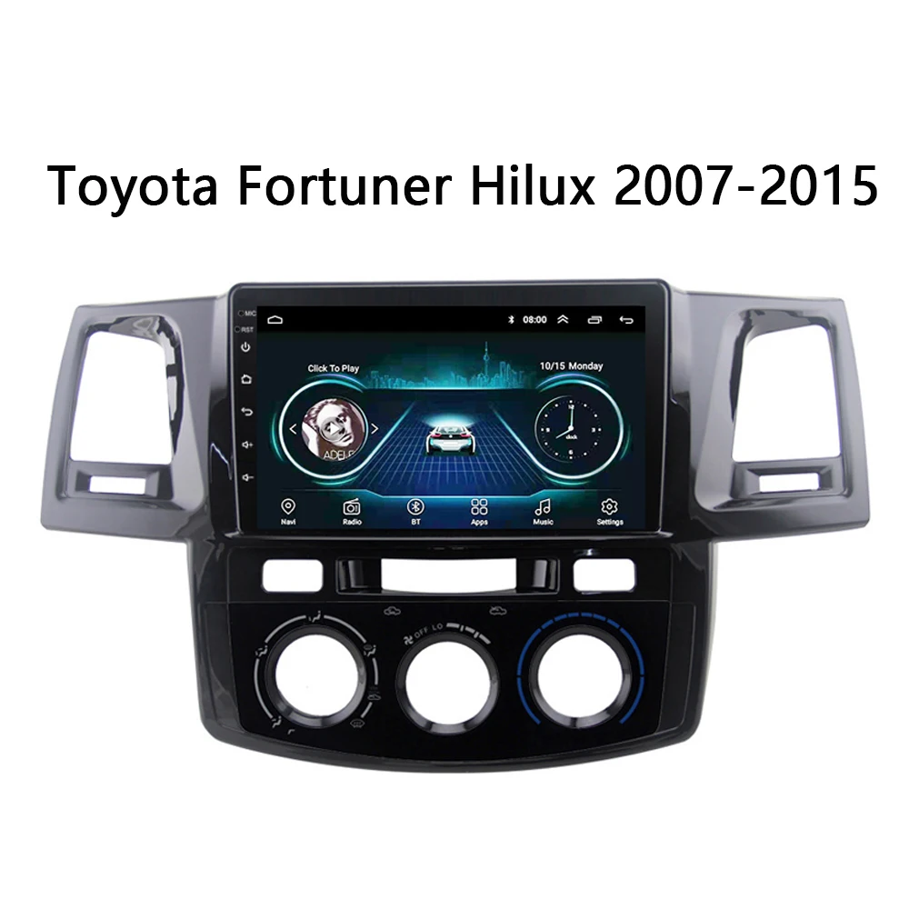 Автомагнитола для toyota Fortuner Hilux 2007 2015 Android 8 1 HD сенсорный экран 9 дюймов с поддержкой