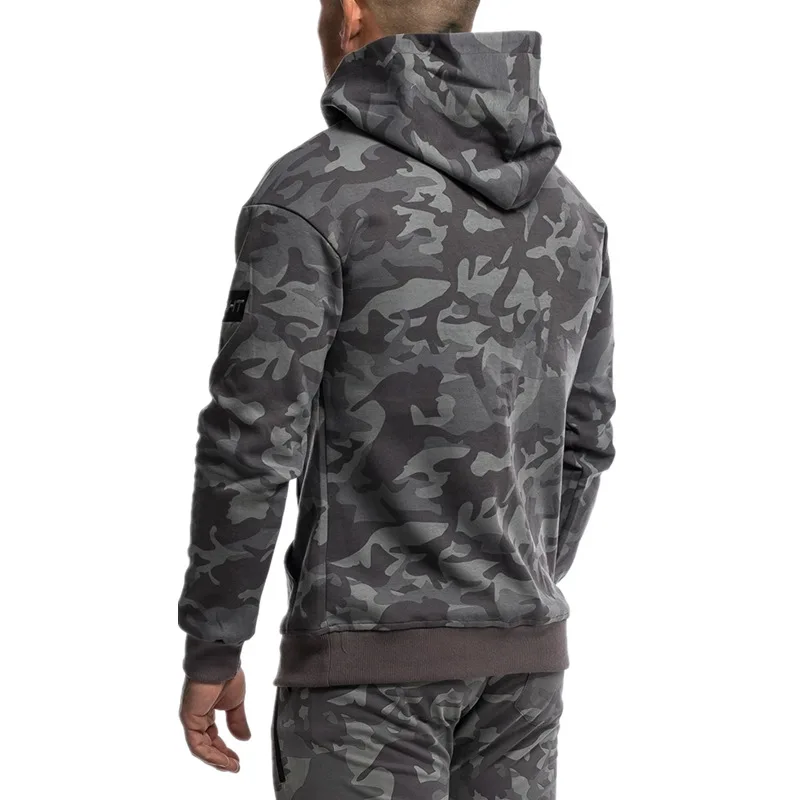 

Spring and Autumn New Products Brothers Men's New Camouflage Sports Sweater Men's Fall Leisure Running Sports Training Loose Hoo