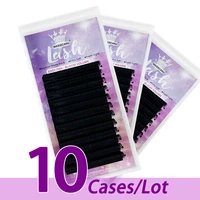 10caselot premium quality easy fan mink eyelash extensions one second rapid blooming beautiful 8 20mm eyelash extensions