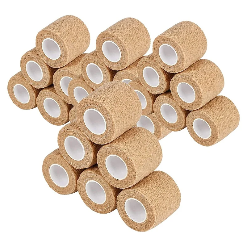 

Cohesive Bandage Self Adherent Wrap 2Inches x 5 Yards for First Aid Sports Ankle Wrist Sprains Swelling Human AndAnimals