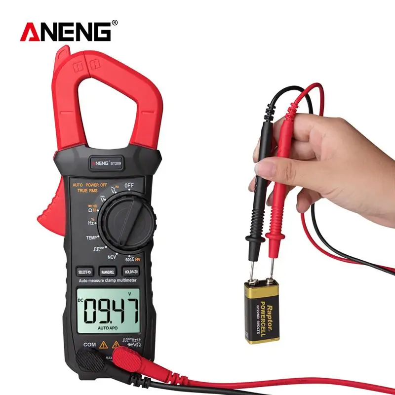 

ANENG ST209 Digital Multimeter Clamp Meter 6000 Counts True RMS Amp DC/AC Current Clamp Testers Meters Voltmeter 400v Auto Range