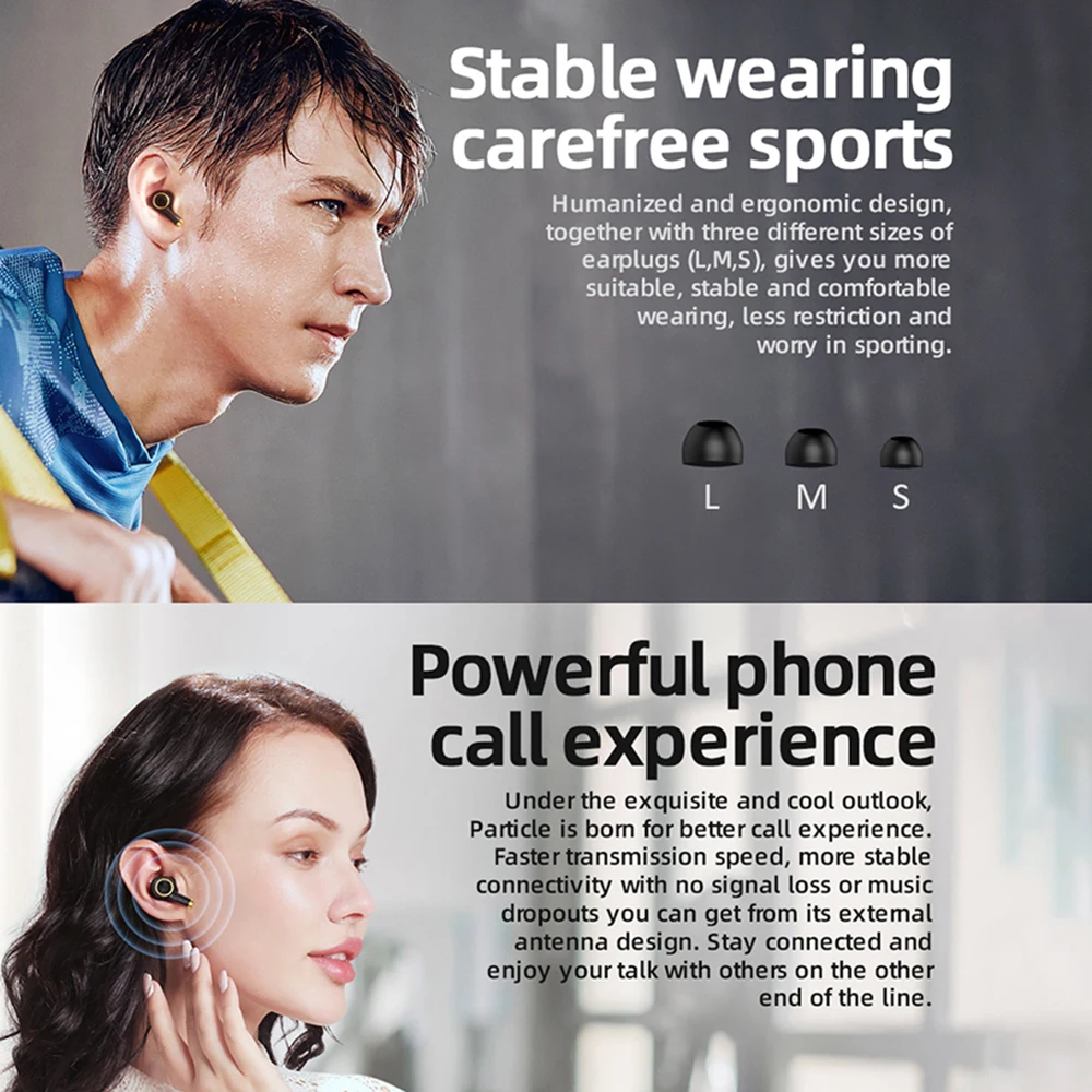 

Bluedio Wireless Earphone Bluetooth 5.0 Waterproof Touch In Ear Headphone Wireless Headset Sport Headset For Sports Game Commute