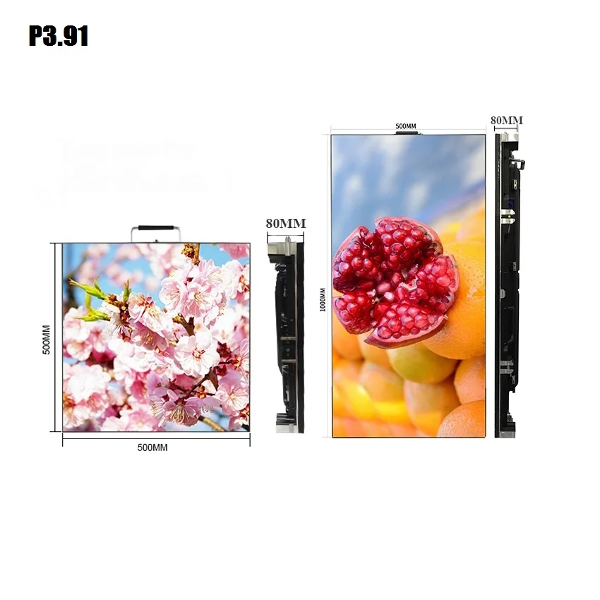 Наружный SMD P3.91 HD 500x500 точек x мм шкаф Аренда полноцветный светодиодный дисплей для