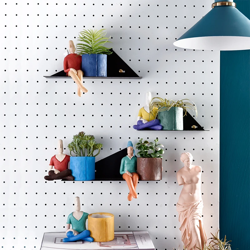 Абстрактный мультяшный персонаж горшечный сад художественное зачатие украшение