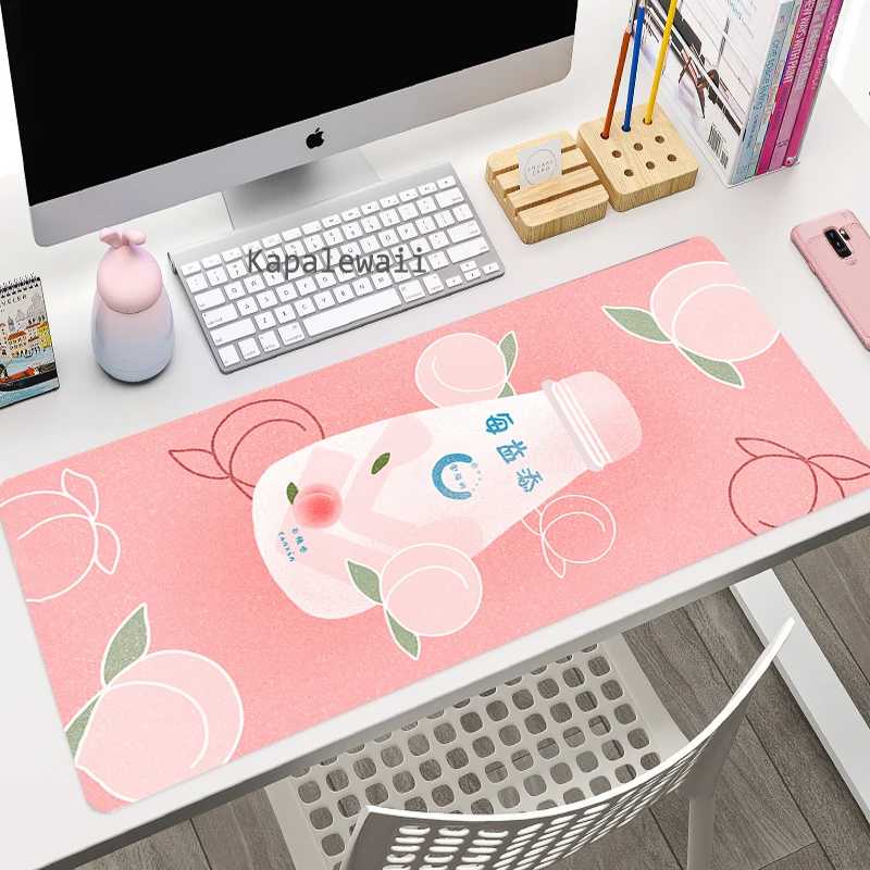 large anime pink mousepad gamer cute kawaii gaming mouse pad xxl rubber otaku locking edge big fashion laptop notebook desk mats free global shipping
