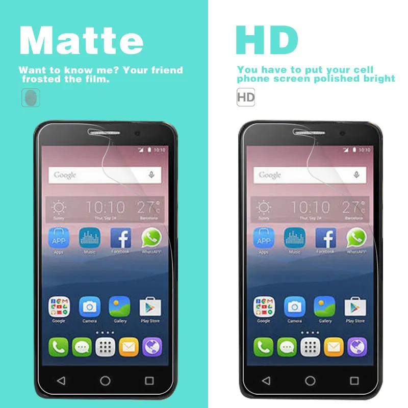 HD прозрачная глянцевая пленка для Alcatel Pixi3 4009D 4013D 4027A 5065 Plus2 Pop 3 5 0 'Ƌ 5'' 4 4S PluS