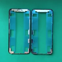 10pcs bezel chassis middle frame for apple iphone x xr xs max 11 pro max front glass touch screen lens outer panel lcd display