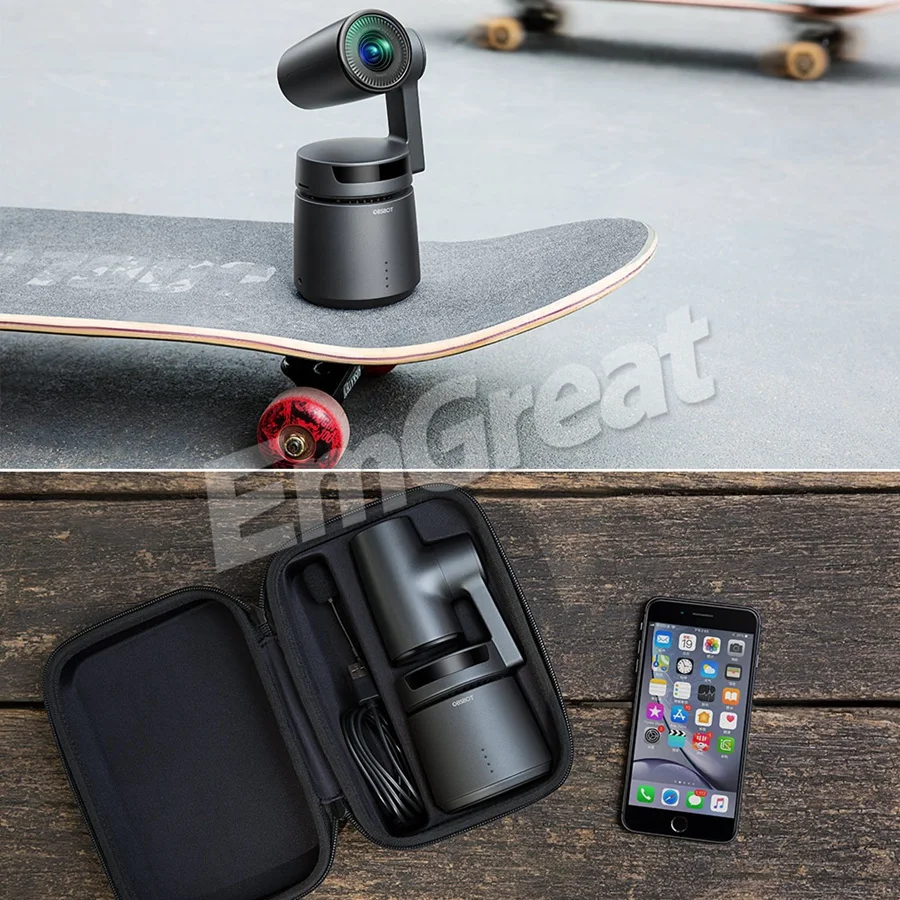 OBSBOT хвост AI Камера отслеживания авто зум 3-осевому гидростабилизатору 4k 60fps авто зум робот трек селфи видео Камера для видео для Youtube