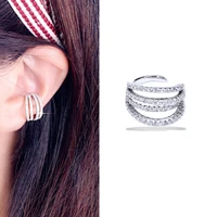 no ear hole female multi layer line ear clip korean fashion simple temperament inlaid zircon ear clip earrings earrings