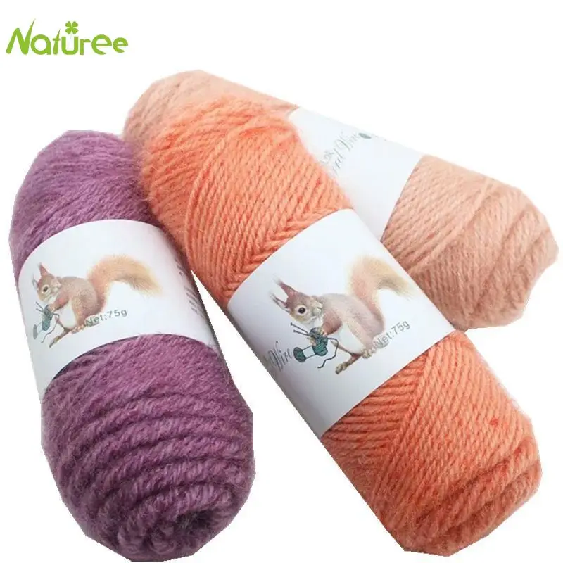 Пряжа белка кашемировая шерсть яркий шелк шапка шарф пальто средней толщины