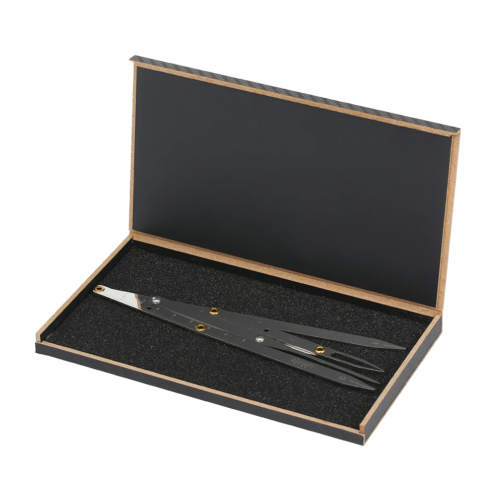 Золотая линейка для позиционирования штангенциркуля складная Трехточечная из