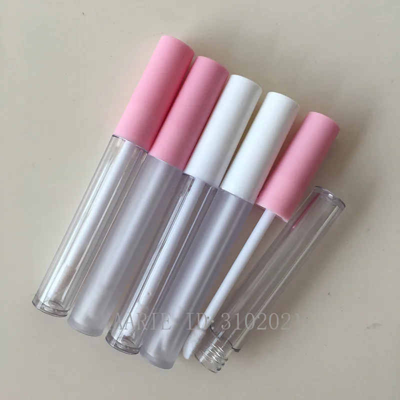 

2.5ml 50/100pcs/lot Empty Lip Gloss Tube Clear/Frosted Lip Balm Tubes Containers Mini Lipstick Refillable Bottles Lipgloss Tubes