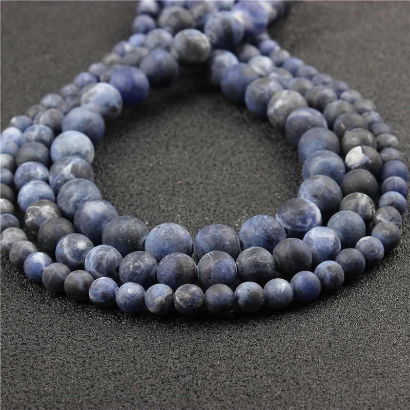 

WholesaleNaturalBlue StoneRoundBeadsLooseBeads6/8/10/12MMSuitableForJewelryMakingDIYBraceletNecklace
