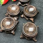 Черный филиал деревянный Дисплей подставка хрустальный шар, стеклянная сфера держатель фотография Len реквизит ремесла