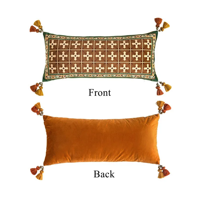 

Бархатный чехол для подушки Formaso, синий, 30x70 см