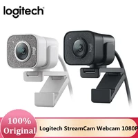 original logitech streamcam webcam full hd 1080p 60fps streaming web camera buillt in microphone computer desktop home
