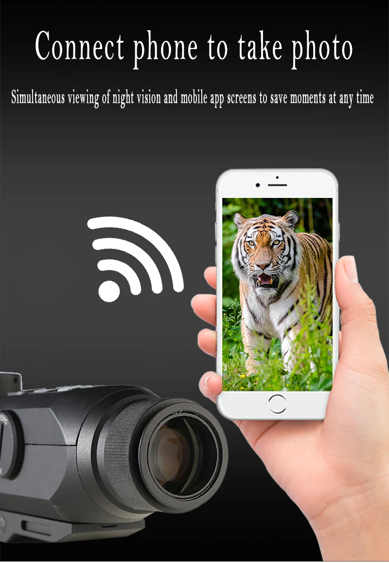 HD Infrared Digital Night Vision Sight Zoom Monoculars Night Ranging Riflescope Aiming Device for Hunting Scope Video Recording