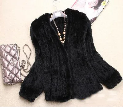 

Популярное высококачественное импортное Норковое модное женское вязаное Норковое Пальто зимнее теплое плотное вязаное Норковое меховое п...