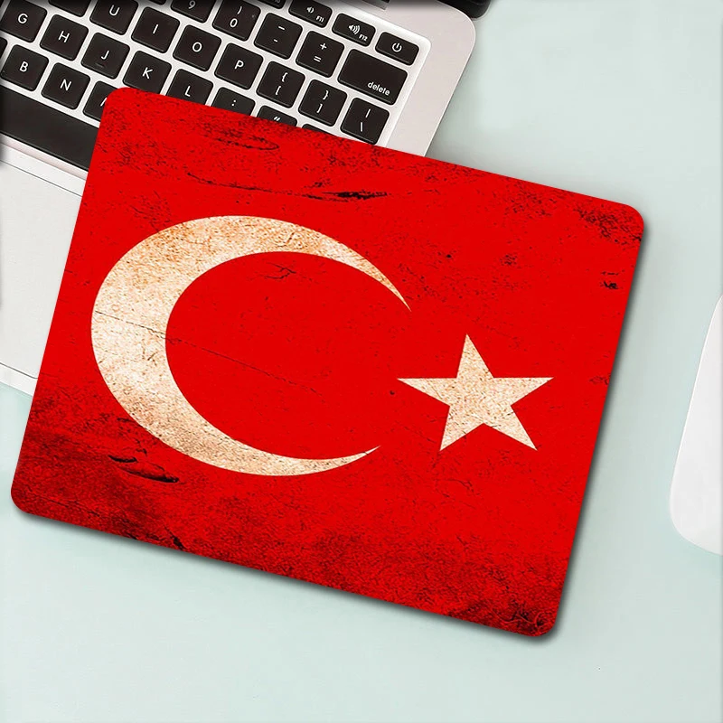 

Keyboards Accessories Gaming Mouse Mat Anime Mouse Pad turkeys flag Pad Table Diy Setup Gamer Accessories Desk Protector Mice