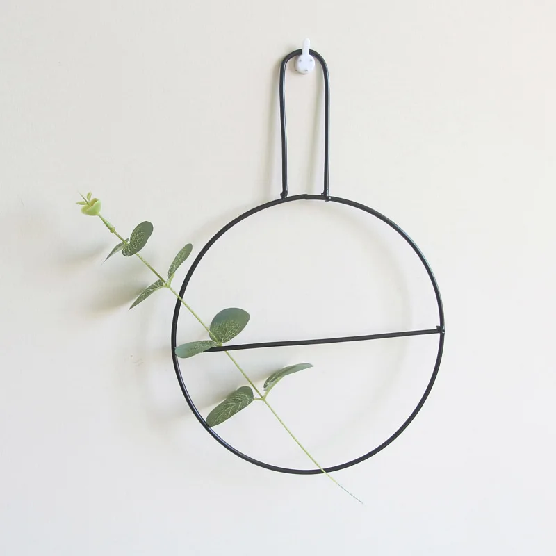 Ваза для цветов железная в стиле ретро настенный держатель сушеных разных форм