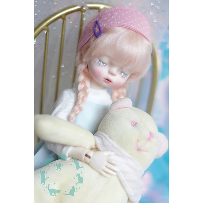 Кукла Bybrana BJD с париком 1/3 1/4 1/6 1/8 1/12 мохеровая редисовая красная оплетка|for dolls|1/4