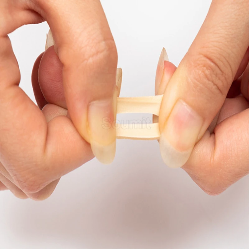 15 шт. овальная мягкая задняя панель из кукурузы наклейки для пальцы ног Каблук не