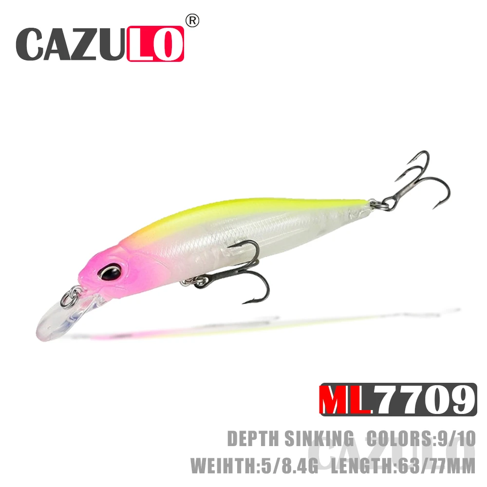 

Floating Fishing Accessoeies Lure Minnow Weights 5-8.4g Isca Artisicial Topwater Bait Kit Pesca Tackle Wobblers Pike Fish Leurre