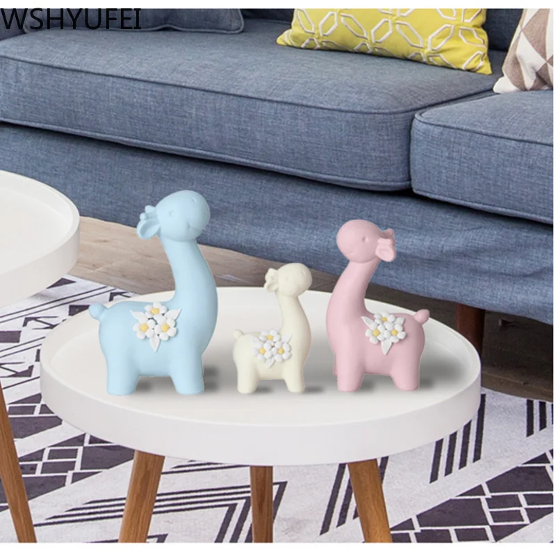 1 шт. 3 фарфоровая статуя слона домашний декор украшения для комнаты Современное