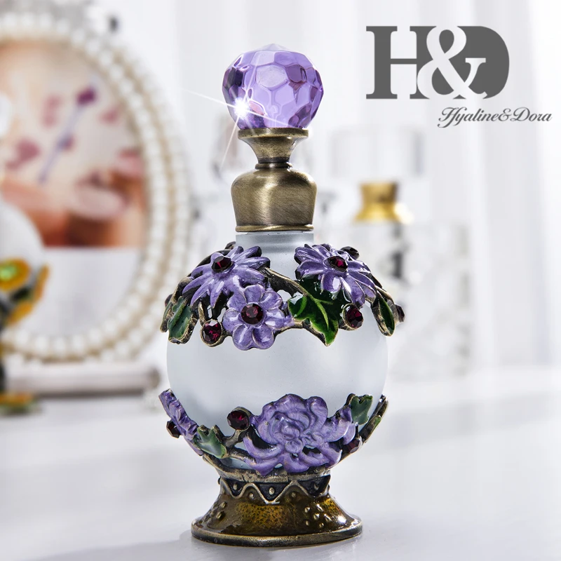 H&D, 15 стилей, пустые многоразовые флаконы для духов, Ретро стиль, матовое стекло, тонкий ароматизированный ароматизатор, контейнер для эфирных масел, Декор, подарок для девушек