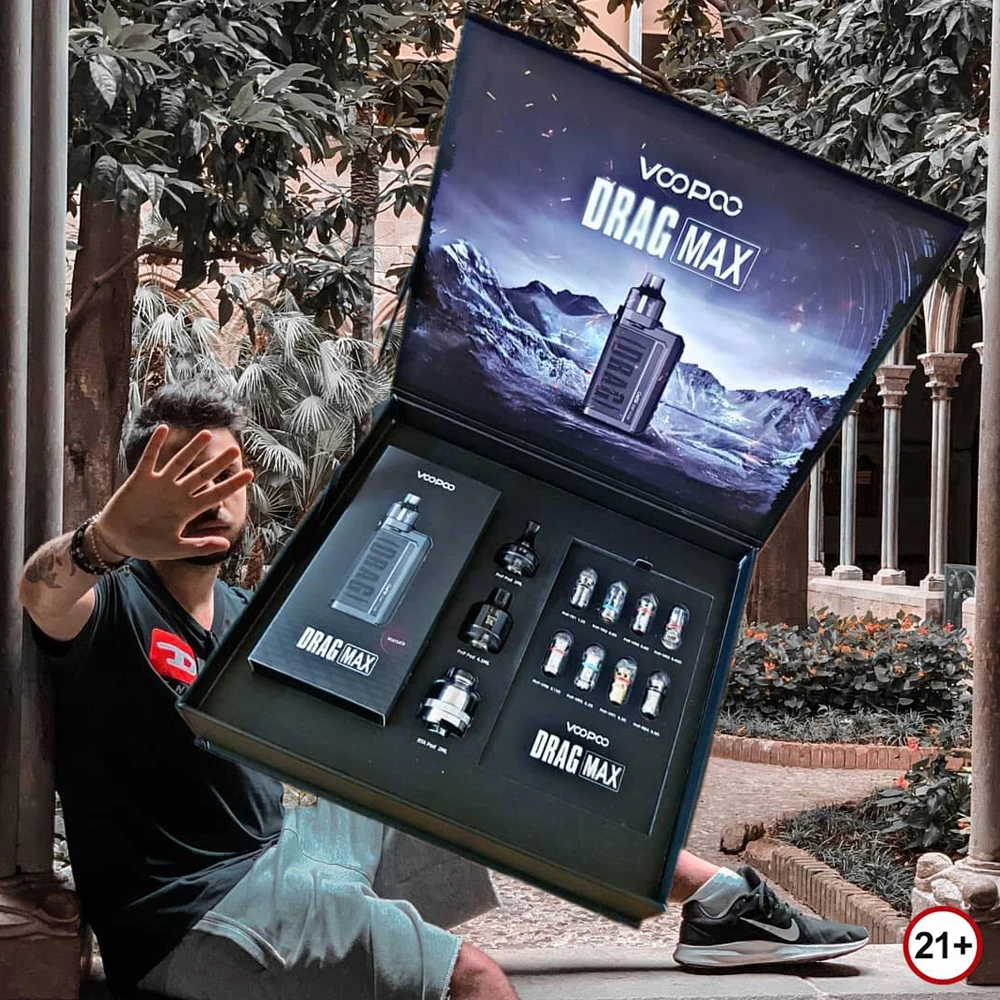 VOOPOO DRAG Max Ограниченная серия Подарочная коробка 177 Вт Vape Mod Kit RTA MTL PnP Pod Tank в рулонах