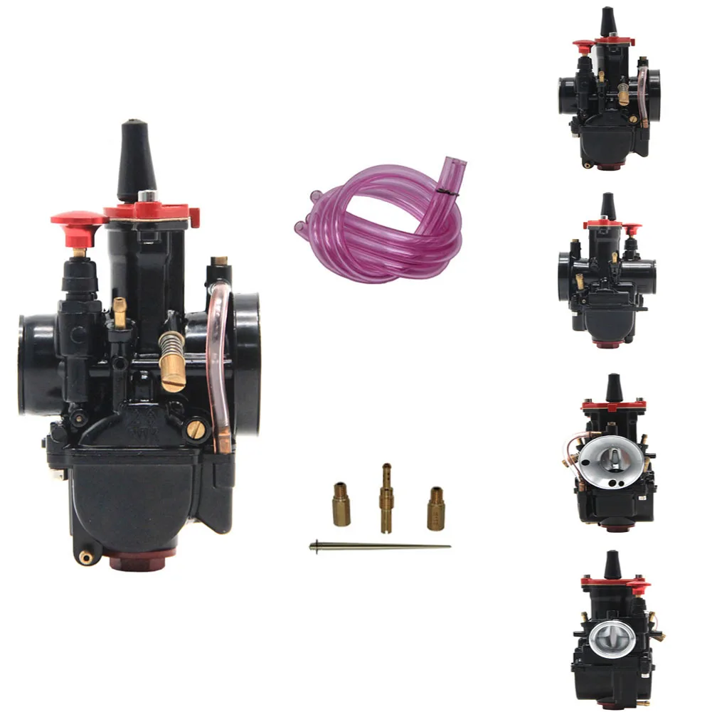 

New 21 24 26 28 30 32 34mm Universal Black Mikuni Maikuni PWK Carburetor Parts Scooters for 2T 4T With Power Jet Motorcycle ATV