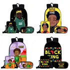 Рюкзак с Африканским принтом для мальчиков, детский Ранец, школьная сумка для подростков, Вместительная дорожная сумка для мальчиков, чехол для карандашей на плечо