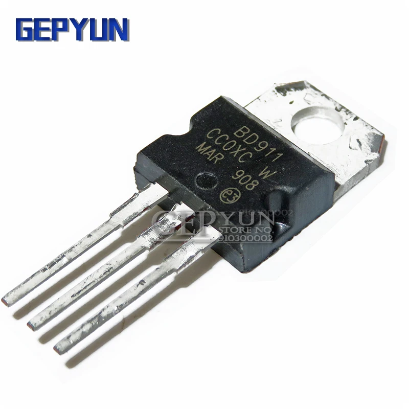 

10 шт. BD911 Darlington транзистор 15 а 100 в TO-220 Новый Gepyun